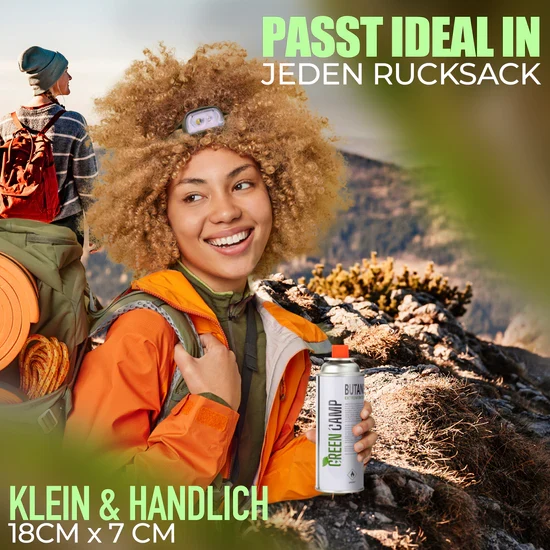 12 x Greencamp® Butangaskartuschen – 227 g – umweltbewusst, sicher & zuverlässig