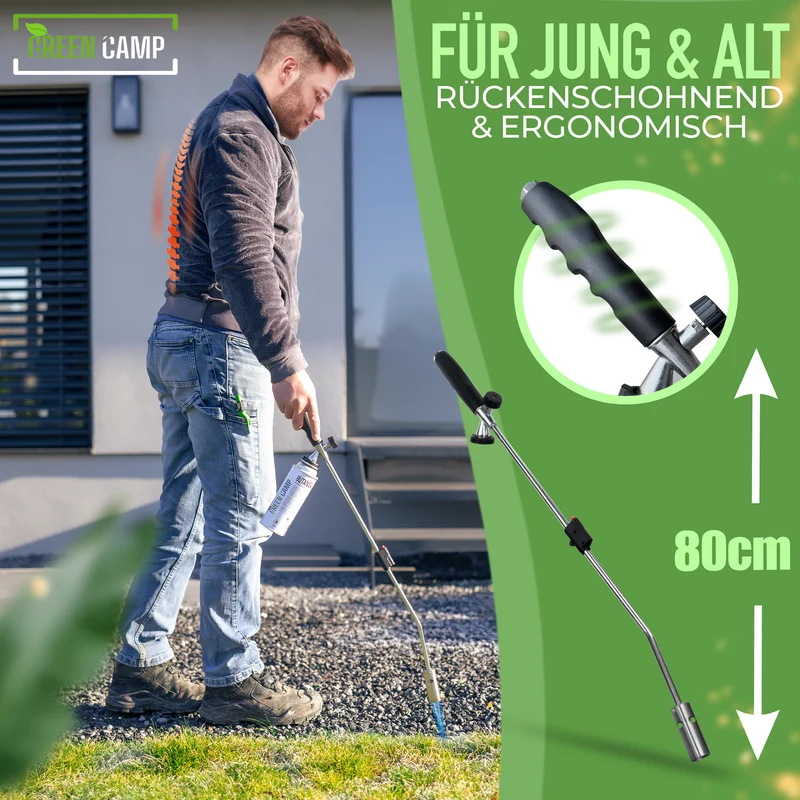 Unkrautbrenner inkl. 8 Gaskartuschen – Effektive & chemiefreie Unkrautvernichtung