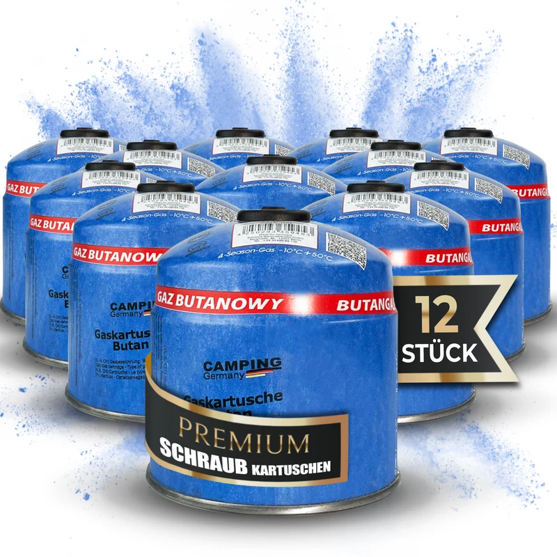 Schraubventil-Gaskartusche 500 g – EN 417, für Grill, Camping & Handwerk