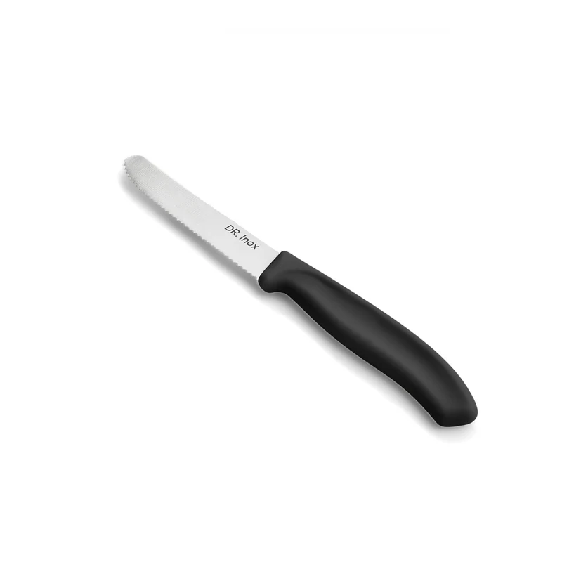 Dr. Inox Schwarzes Tomatenmesser 22cm