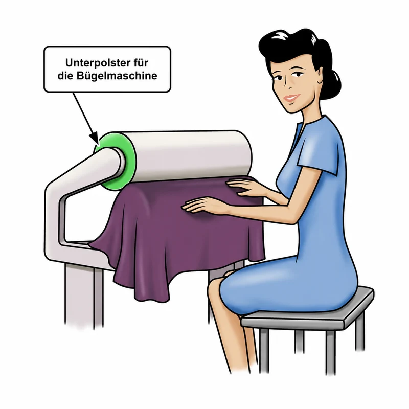 Unterpolster für Bügelmaschine