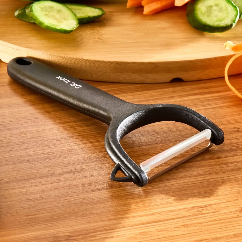 Dr. Inox Gerader Sparschäler, Schwarz