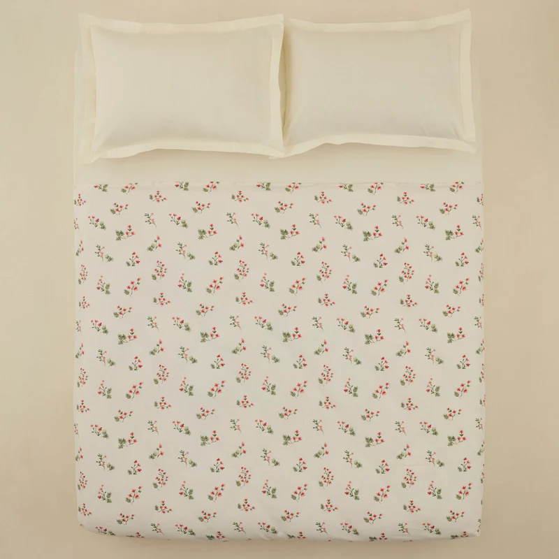 Karaca Silvie 100 % Baumwoll-Piqué, Doppelbett, Rot