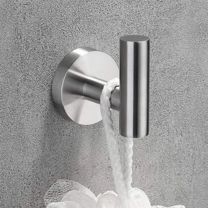Handtuch-Kleiderhaken Edelstahl-Badezimmerhaken Wandmontiertes rundes Regal