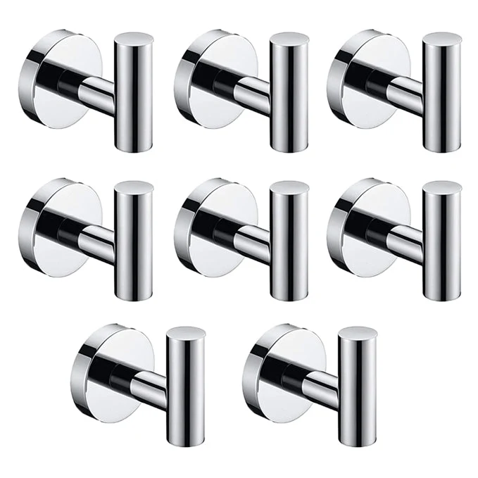 Handtuch-Kleiderhaken Edelstahl-Badezimmerhaken Wandmontiertes rundes Regal