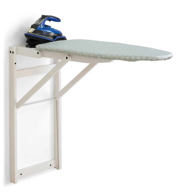 ARIT STIROJOLLY – Klappbares Wandbügelbrett aus Buchenholz, Bügelfläche 86 × 38 cm, Weiß, Made in Italy