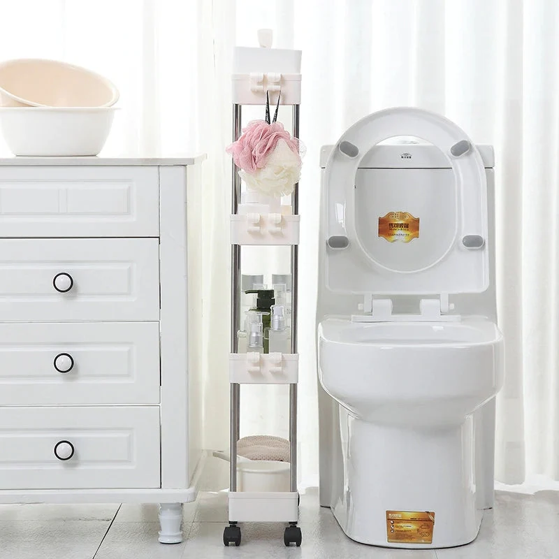 3/4 Ebenen Slim Organizer-Wagen mit Rädern für engen Raum