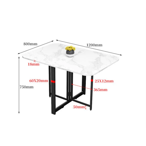 Double Drop Leaf Platzsparender Klapptisch