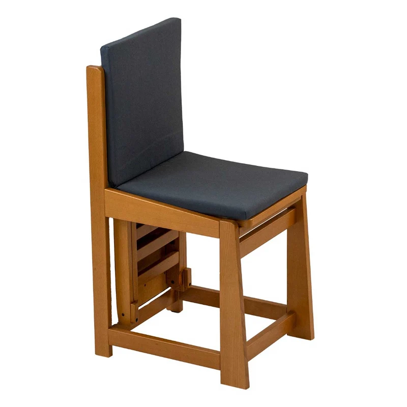 ARIT SINFONIA - Bügelbrett, Bügelbrett Stuhl, 2-in-1, Bügeltisch, mit Arbeitsplatte 81 x 35 cm und Bügeleisenhalter, Kissen mit Rückenlehne, Holz, Kirsch