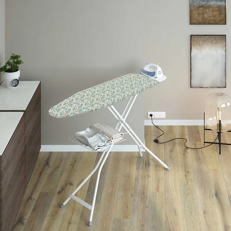 Colombo PRATICA – Klappbares Bügelbrett mit Bügelfläche 120 × 40 cm, 6 Höhenpositionen bis 95 cm, Made in Italy