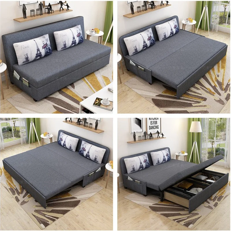 Schlafsofa mit Stauraum darunter