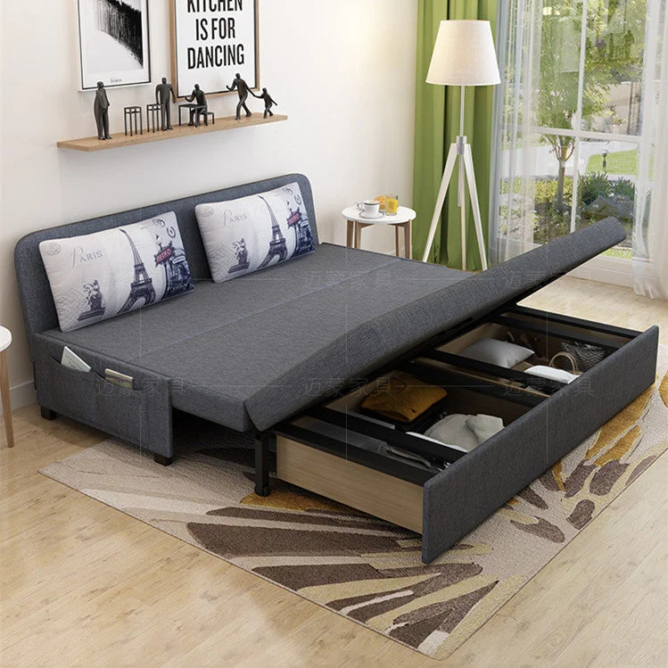 Schlafsofa mit Stauraum darunter