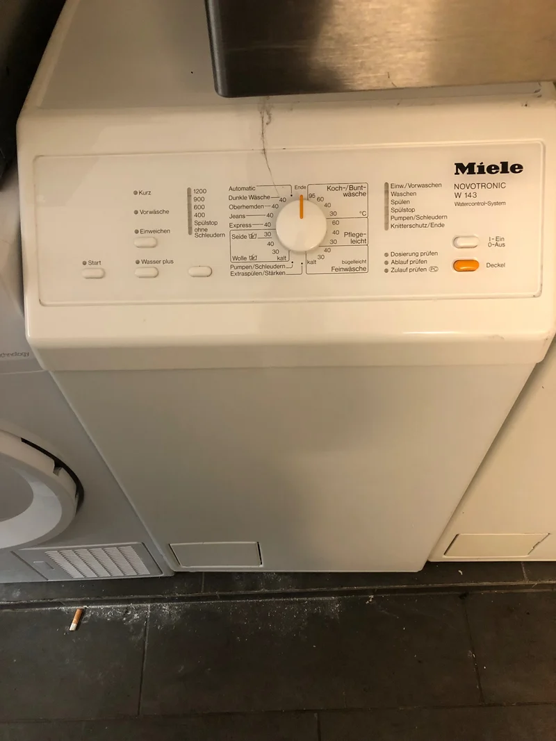 Waschmaschine Miele Toplader autonome Ladekabel Premium 5 kg 1200 U/min