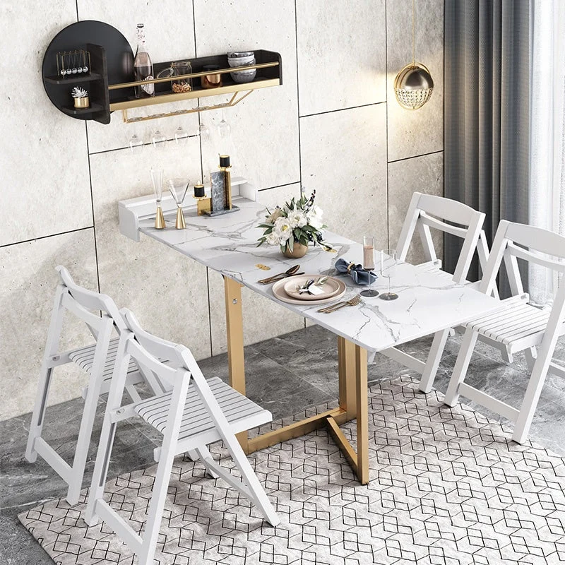 2020 Neuankömmling Wohnung Wandmontierter Klappbarer Mini Flacher Esstisch Flat