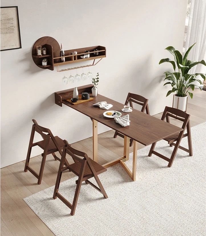 2020 Neuankömmling Wohnung Wandmontierter Klappbarer Mini Flacher Esstisch Flat