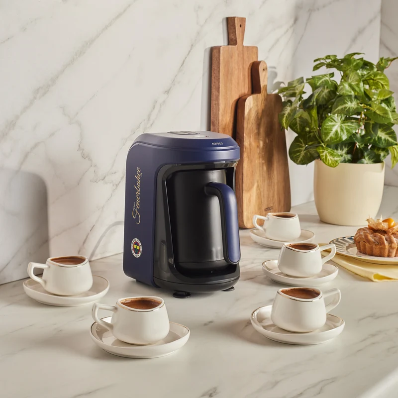 Karaca x Fenerbahçe Lizenzierte Hatır Hüps Türkische Kaffeemaschine mit Milchfunktion und Vereinshymne
