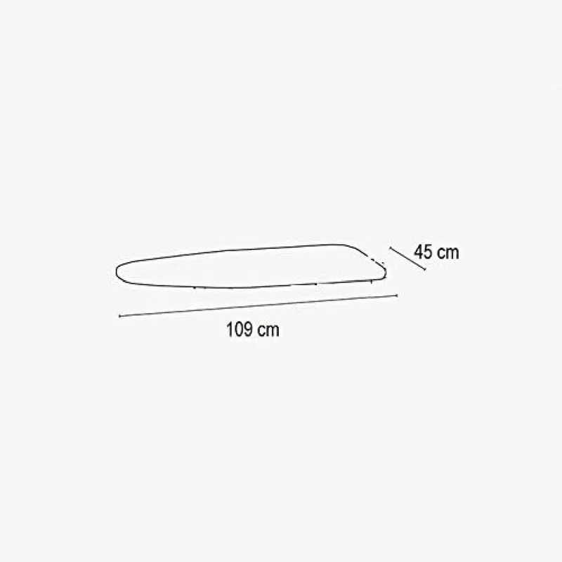 ARIT MOLLETTONE – Bügelbrettbezug aus 100 % Polyester, 135 × 45 cm, Weiß, Made in Italy.