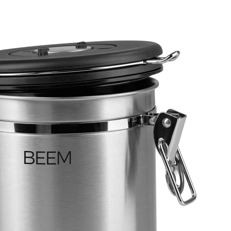 KAFFEEDOSE Vorratsdose mit Dosierlöffel - 1,9 l - 3er-Set