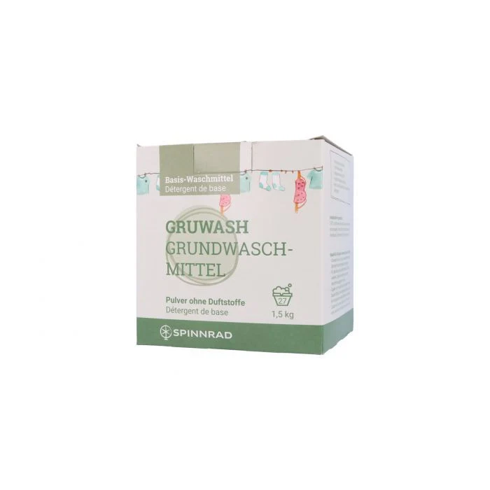Gruwash - Grundwaschmittel Pulver, 1,5 kg