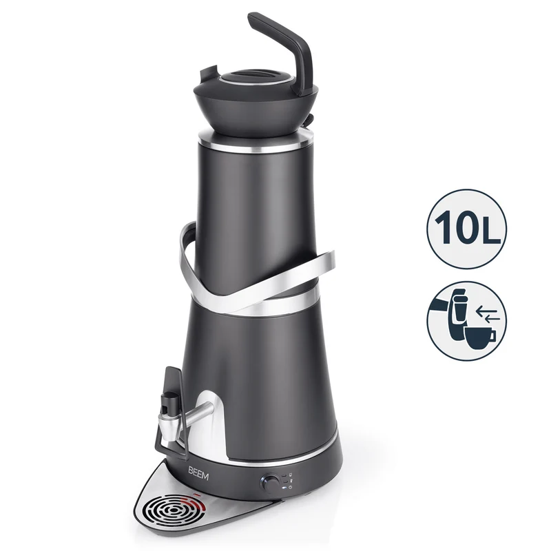 Samowar Amira mit Dispenser 10l - 2000W - schwarz matt