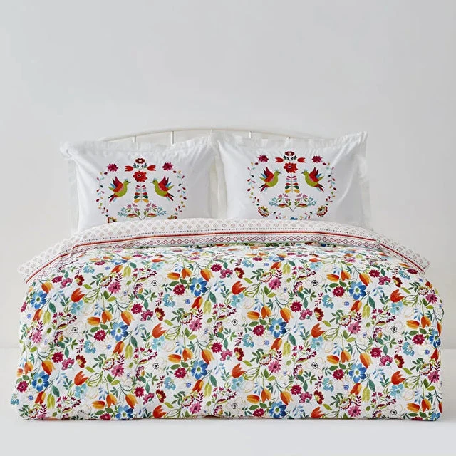 Karaca Parlin Bettwäsche-Set aus 100 % türkischer Baumwolle, Doppelbett, Fuchsia