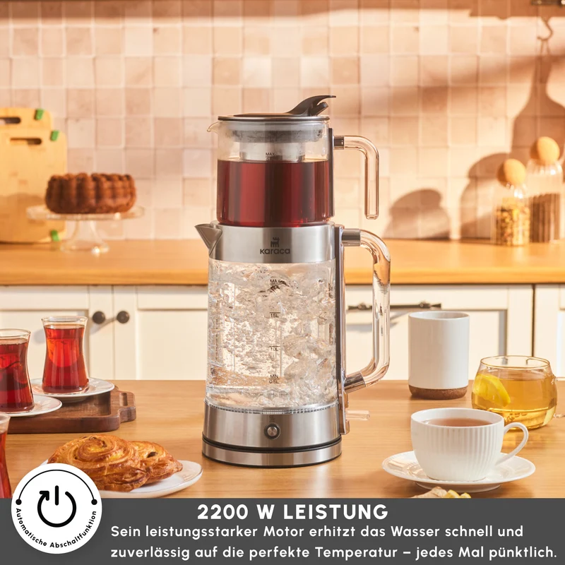 Karaca Luma Glas-Teemaschine