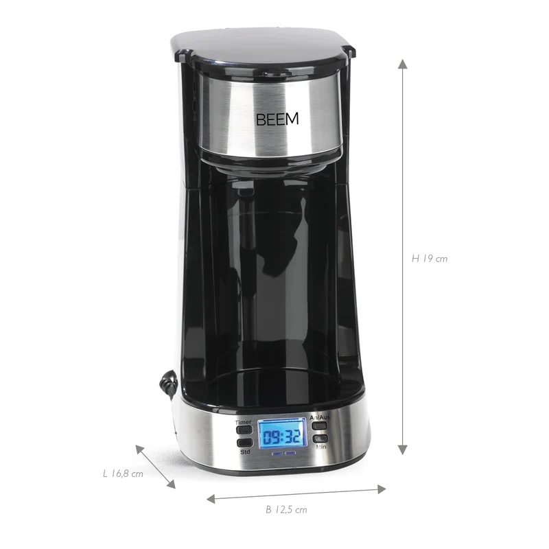 Single-Kaffeemaschine Thermo2Go - 750 Watt - Edelstahl/schwarz