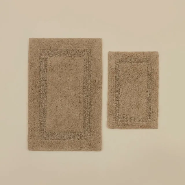 Karaca Pauline Badvorleger-Set, 60 × 90 cm + 40 × 60 cm, Beige