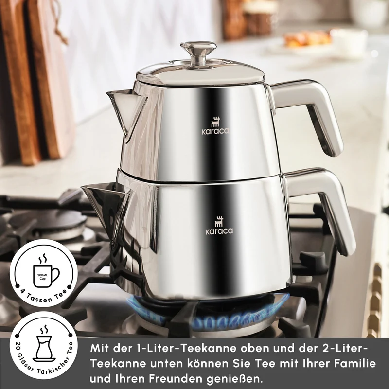 Karaca Brewinox Large Teekannen Set
