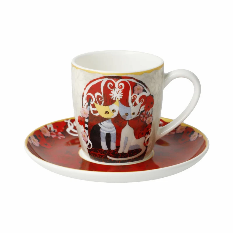 Goebel Espressotasse Rosina Wachtmeister - Templi dell amore, Fine Bone China, 100 ml, 66861401