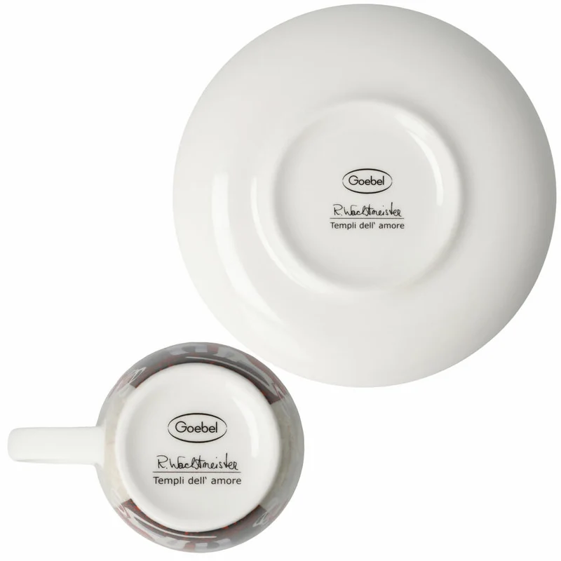 Goebel Espressotasse Rosina Wachtmeister - Templi dell amore, Fine Bone China, 100 ml, 66861401