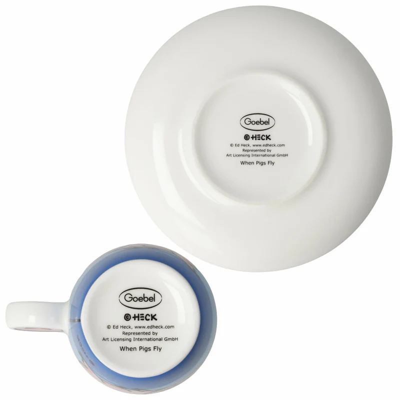 Goebel Espressotasse Ed Eck- When Pigs Fly, Fine Bone China, Bunt, 100 ml, 67200201