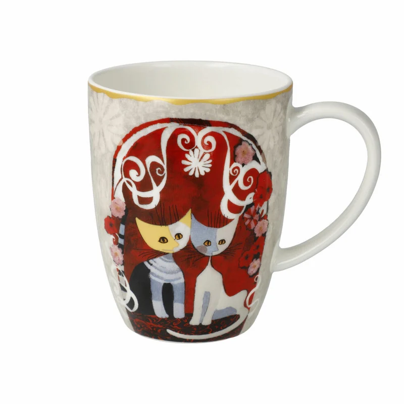 Goebel Künstlertasse R. Wachtmeister - Templi dell amore, Fine Bone China, Bunt, 400 ml, 66861381