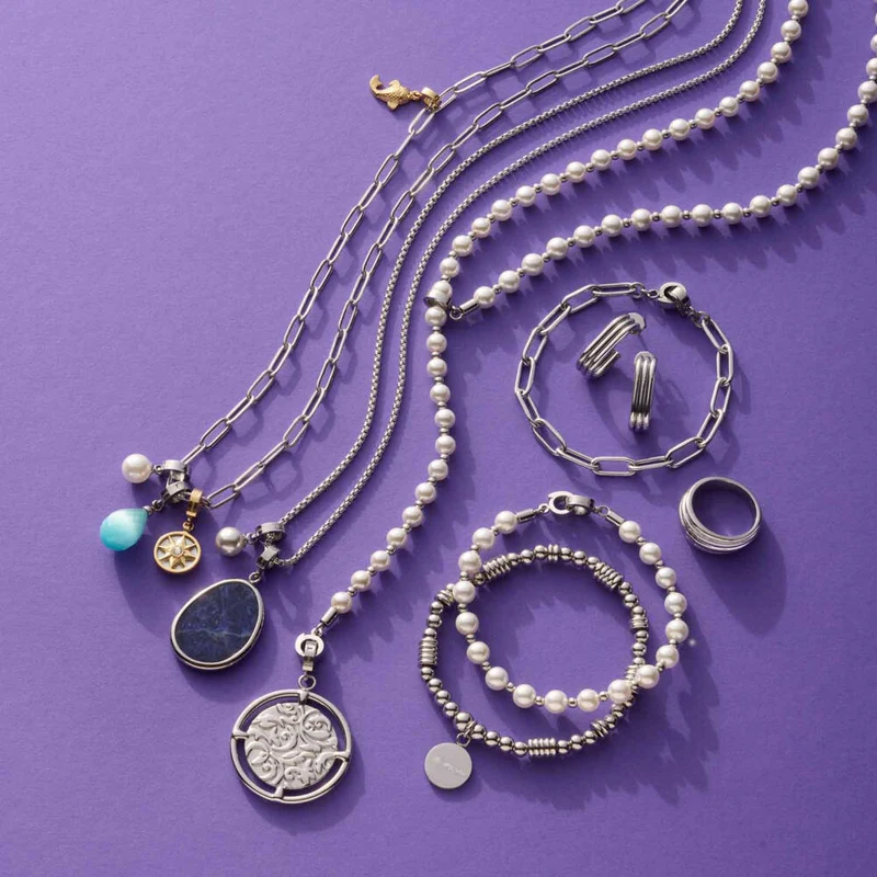 Leonardo Anhänger Lizzy Clip & Mix, Kettenanhänger, Schmuck, Edelstahl, Catseye, 024969
