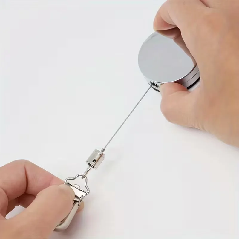 SnapBack Self-Retracting Bathroom Towel Hook