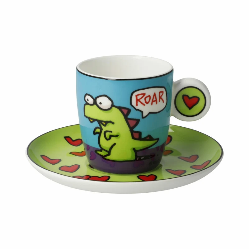Goebel Espressotasse Ed Eck- Roar, Fine Bone China, Bunt, 100 ml, 67200211