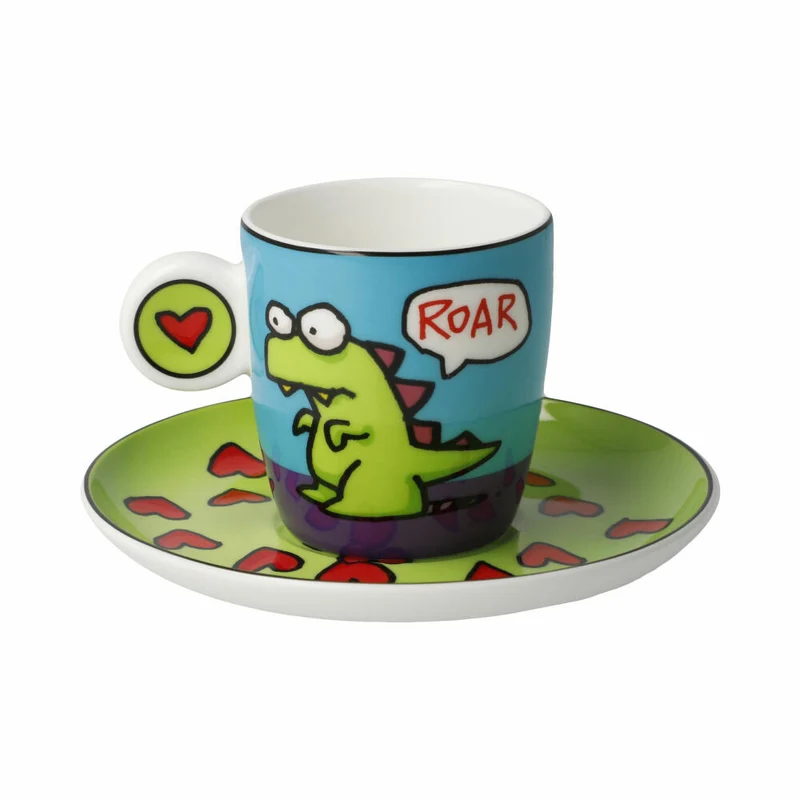 Goebel Espressotasse Ed Eck- Roar, Fine Bone China, Bunt, 100 ml, 67200211