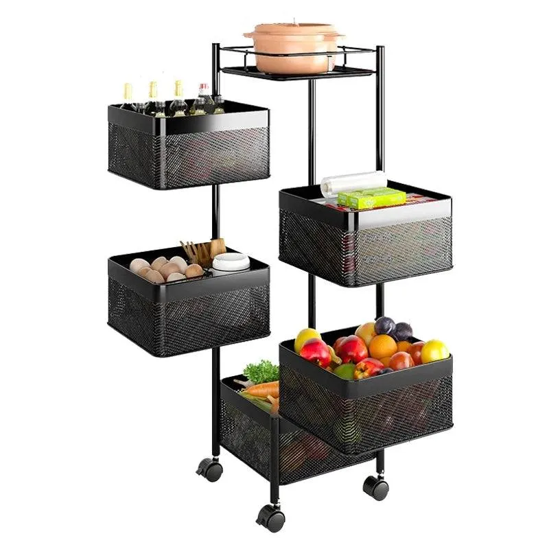 5 Tier Square Rotating Storage Shelf