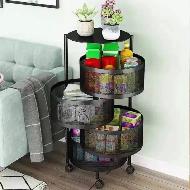5 Tier Kitchen Rotating Storage Shelf