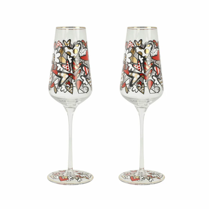 Goebel Sektglas Britto- All We Need Is Love, Glas, Bunt, Füllmenge 100 ml, 66453371