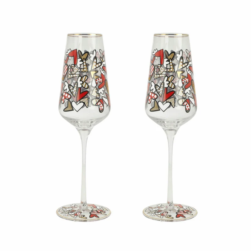 Goebel Sektglas Britto- All We Need Is Love, Glas, Bunt, Füllmenge 100 ml, 66453371