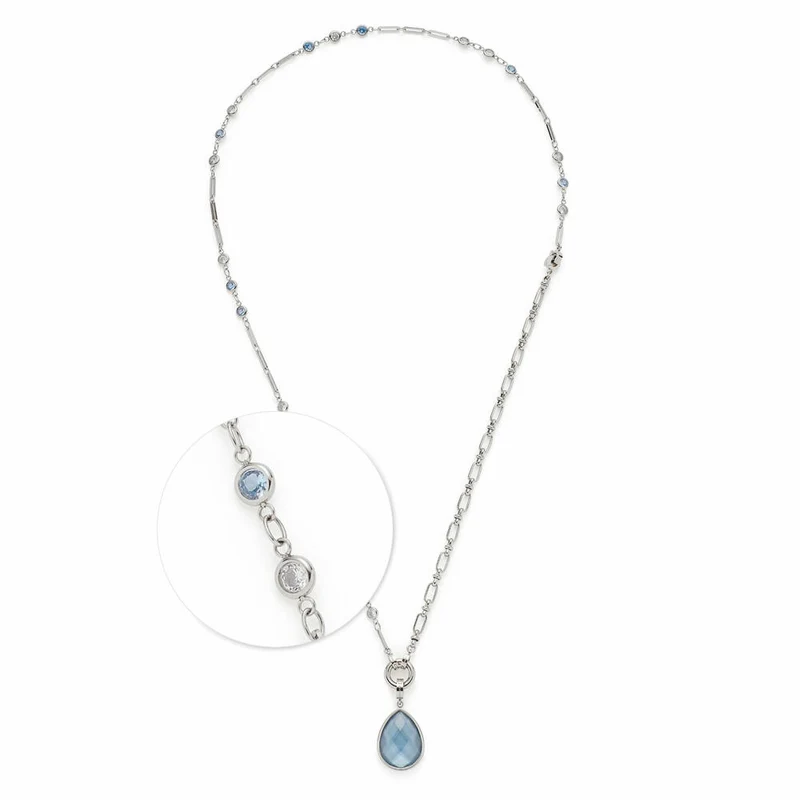 Leonardo Halskette 50 Vicky Clip & Mix, Kette, Schmuck, Edelstahl, Glassteine, Perlmutt, 024934