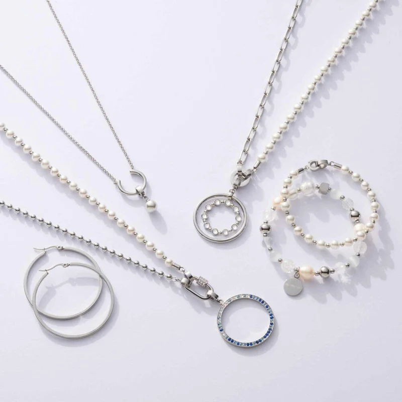 Leonardo Anhänger Bobby Clip & Mix, Kettenanhänger, Schmuck, Edelstahl, Zirkonia, 024945