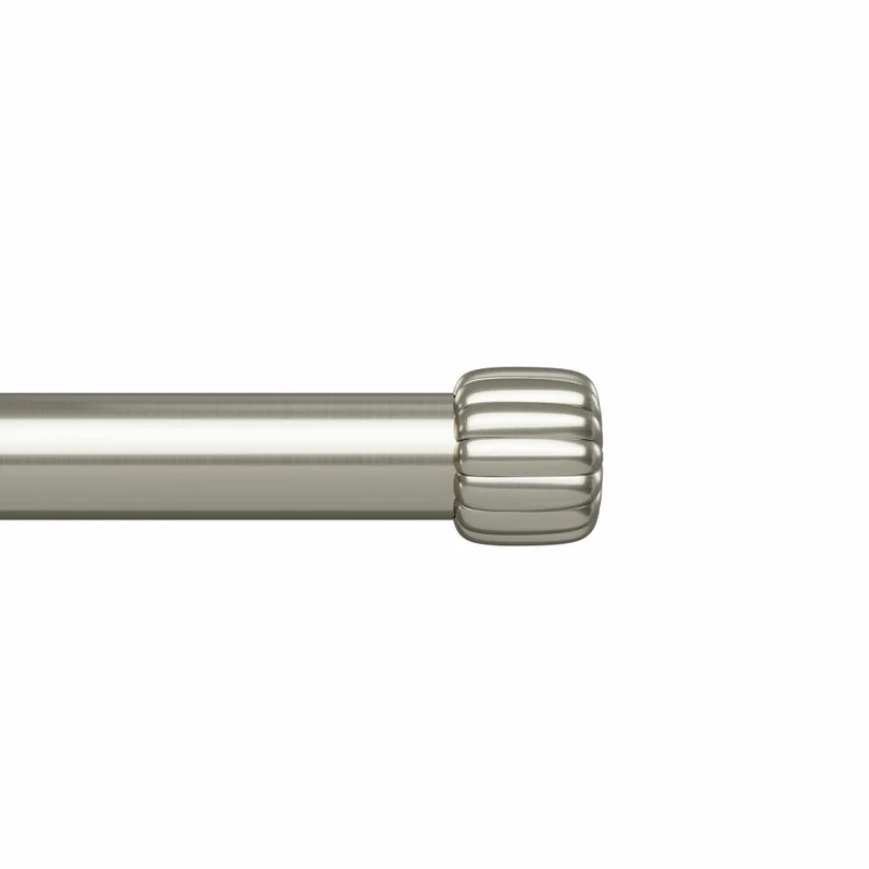 Umbra Gardinenstange Cleo, Vorhangstange, Stahl, Nickel, 91 - 168 cm, 1022958-411