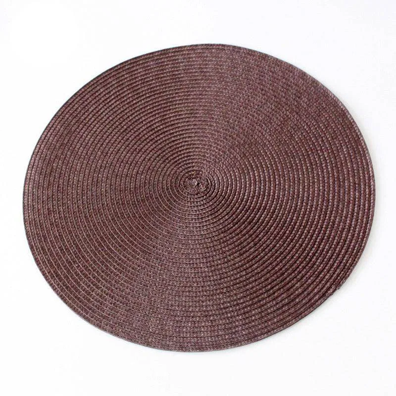 6PCS Purple Round Placemat 38 cm