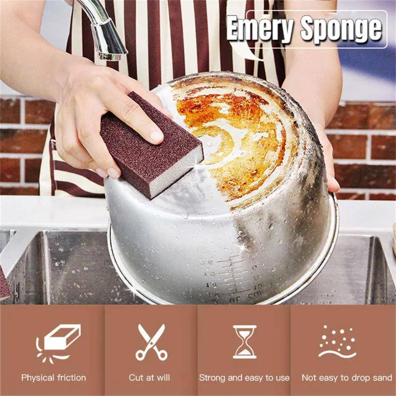 2PCS Sanding Sponge with Emery
