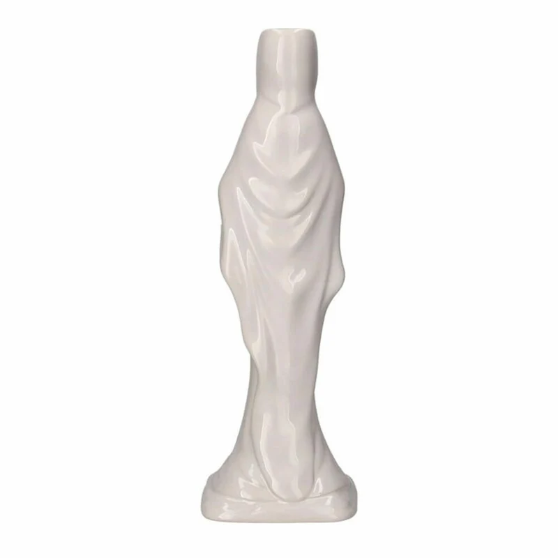 Gift Company Vase Cadonna M, Dekovase in Madonna-Form, Steingut, Weiß, H 30.5 cm, 1214204001
