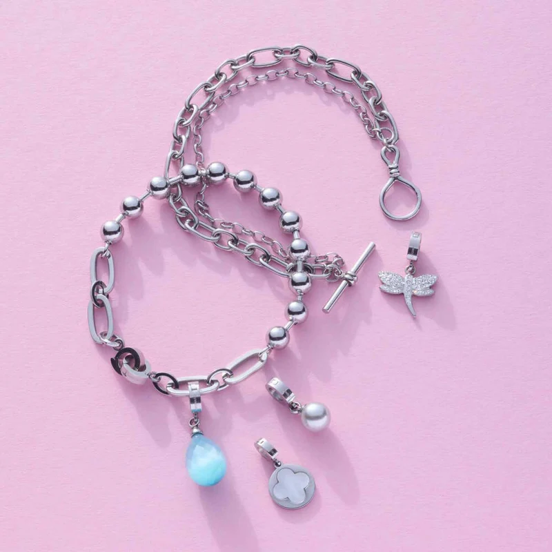Leonardo Armband Dotty Clip & Mix, Armschmuck, Schmuck, Edelstahl, 024924