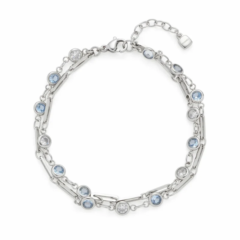 Leonardo Armband Vicky, Armschmuck, Schmuck, Edelstahl, Glassteine, Perlen, 024939