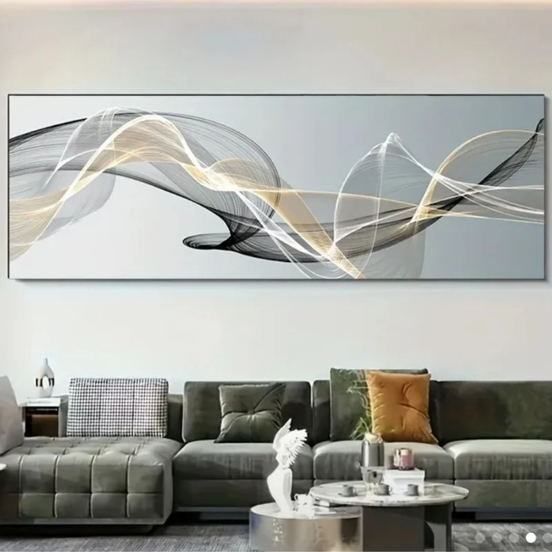 Modern Nordic Wall Art Canvas Print 150 x 50 cm